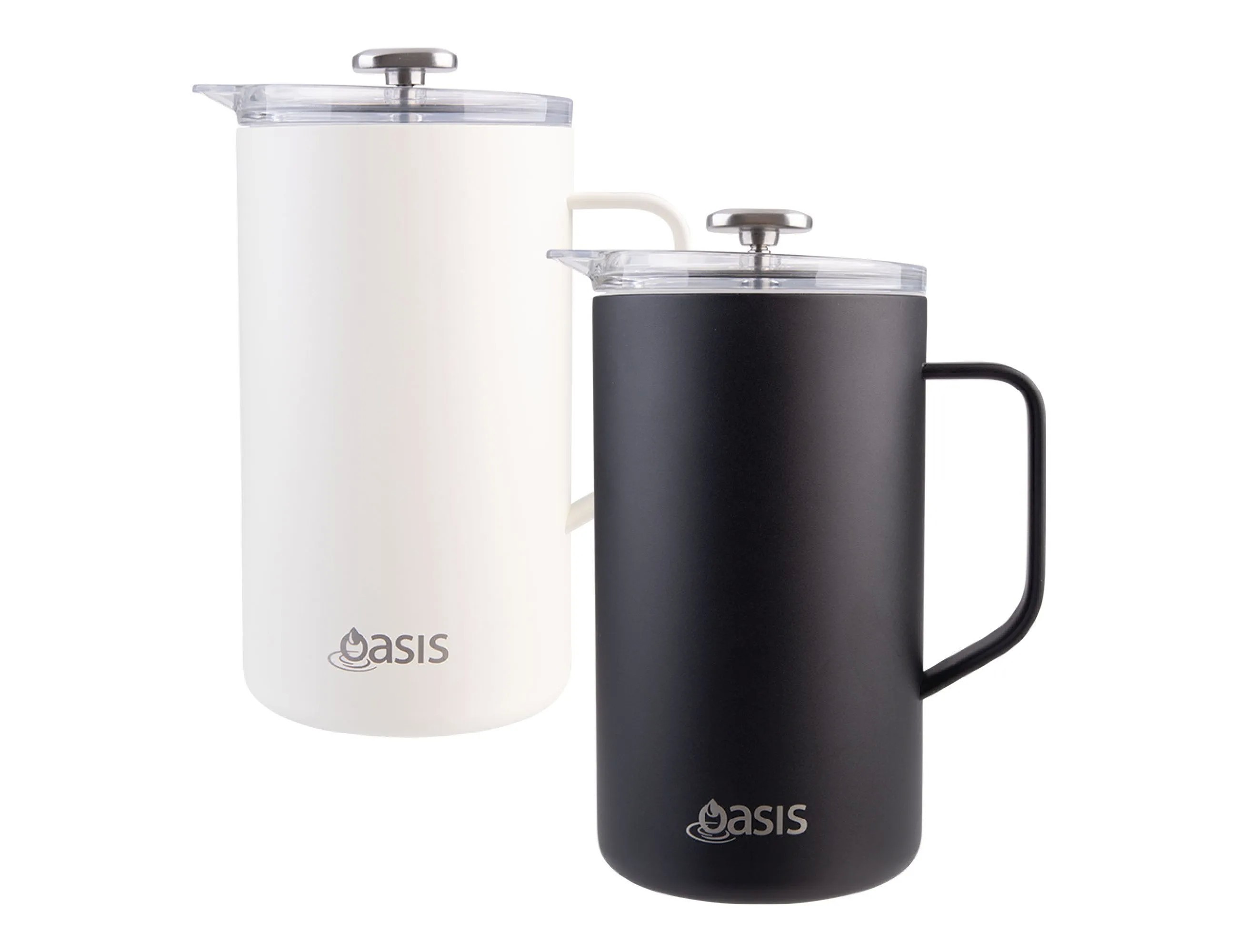 Oasis 1L Stainless Steel Insulated Coffee Plunger