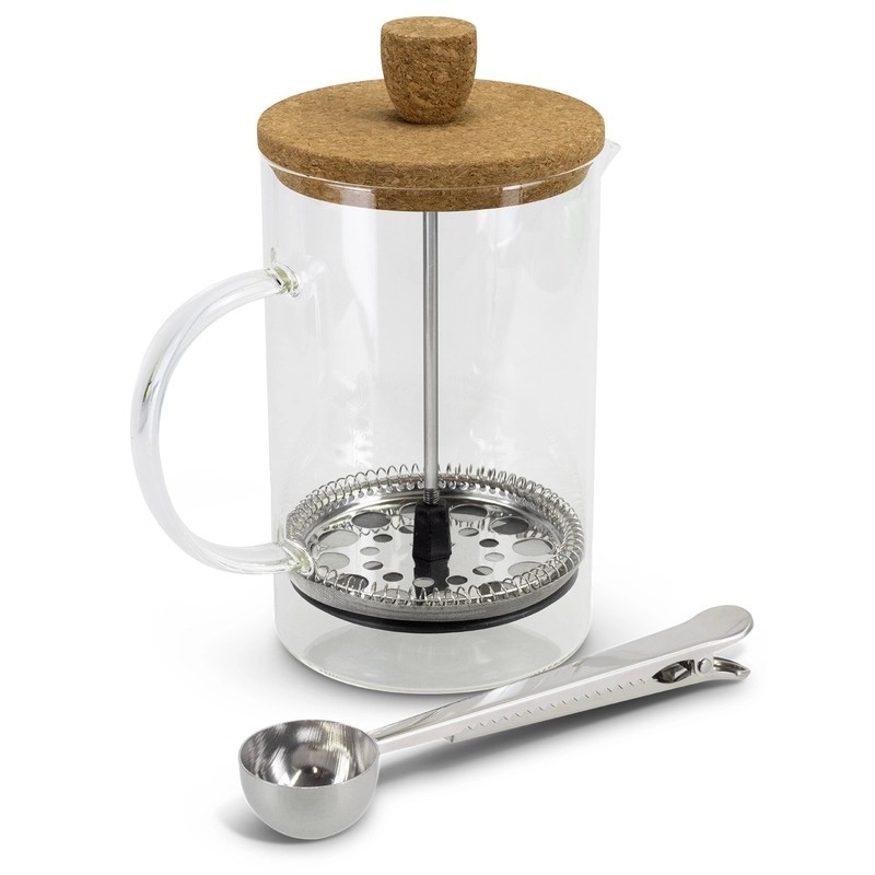 Keepsake Onsen Cork Lid Borosilicate Glass Coffee Plunger