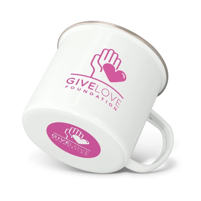 Bendigo 500ml Stainless Steel Enamel Mug