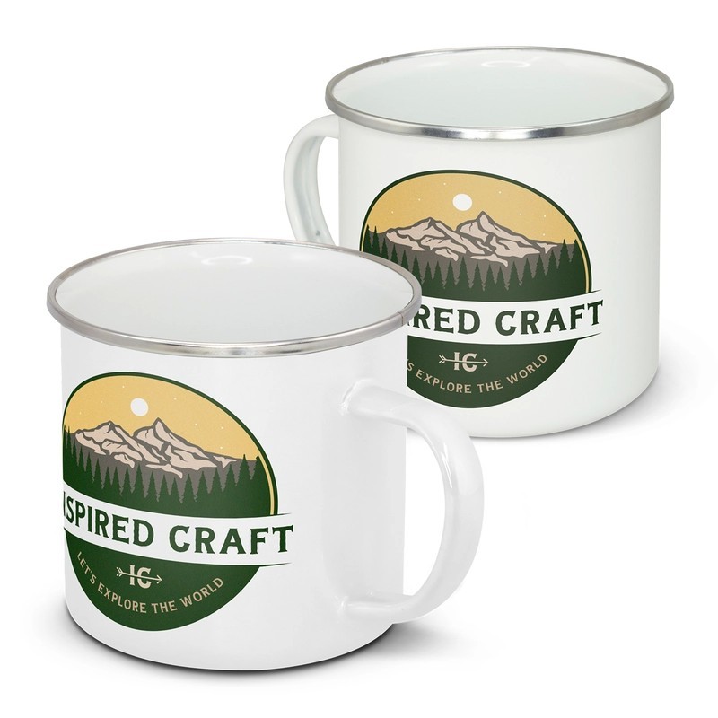 Bendigo 500ml Full Colour Stainless Steel Enamel Mug
