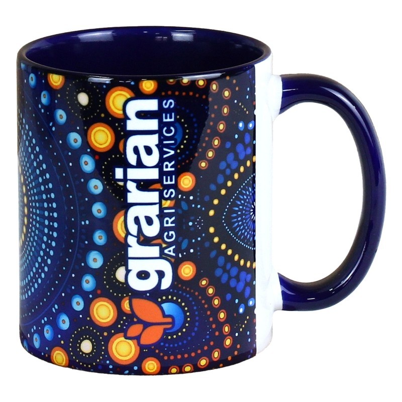 Bounty Two Tone Sublimation 325ml Ceramic Coffee Mug