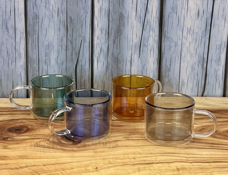 Spectrum Glass Double Wall Coffee Mug