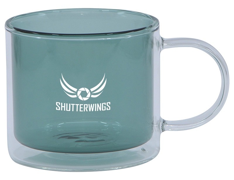Spectrum Glass Double Wall Coffee Mug