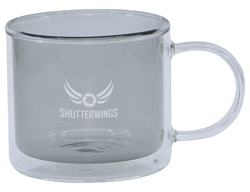 Spectrum Glass Double Wall Coffee Mug