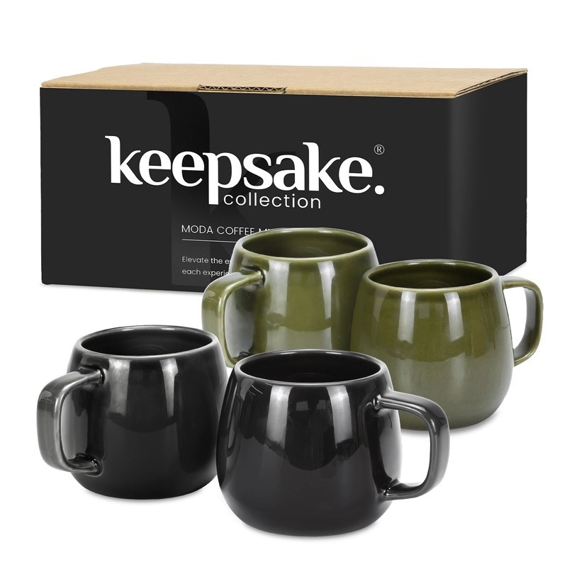 Keepsake Moda 2 Piece Ceramic Coffee Mug Set