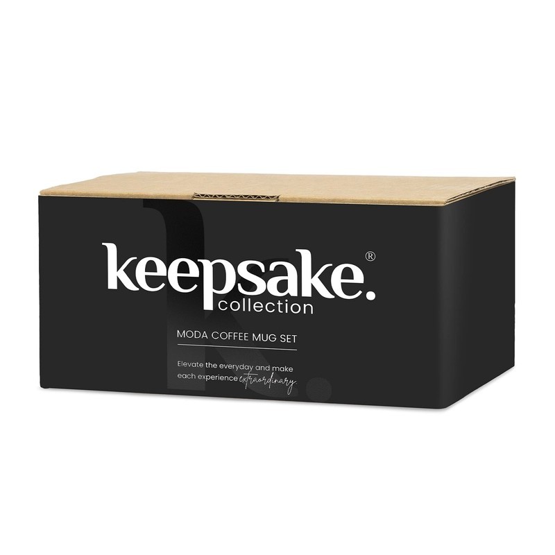 Keepsake Moda 2 Piece Ceramic Coffee Mug Set