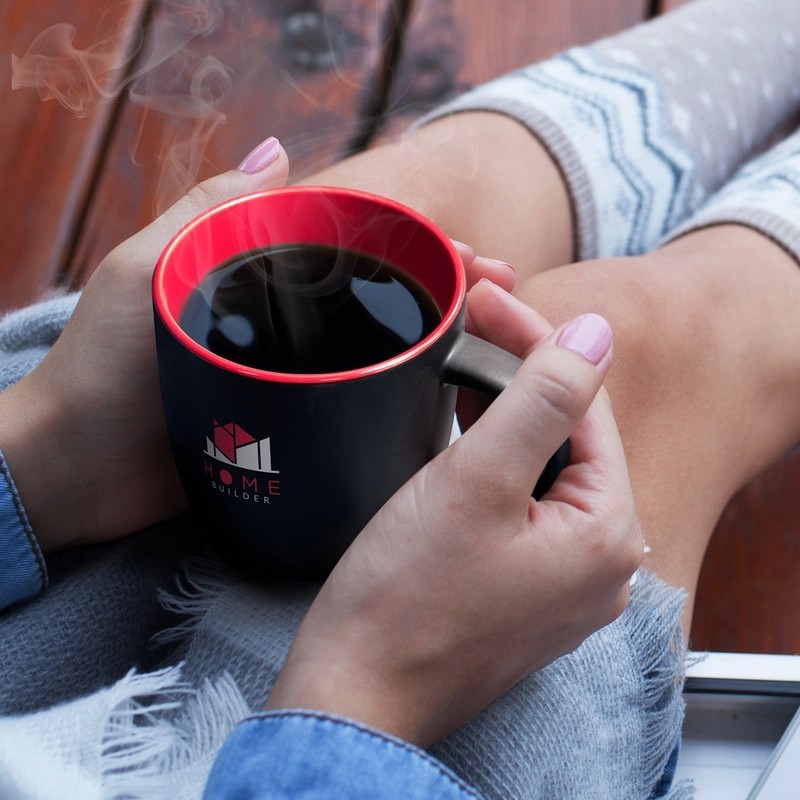Mocha 330ml Two-Tone Ceramic Coffee Mug