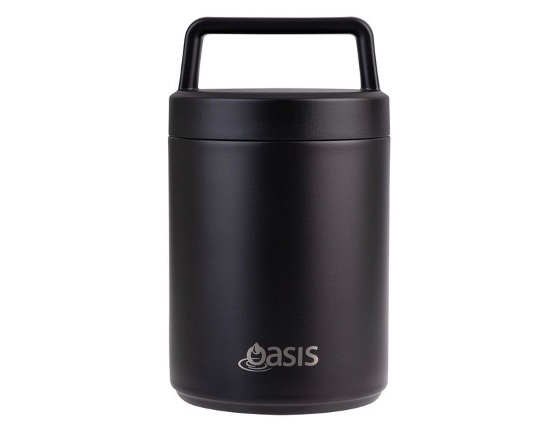 Oasis 480ml Stainless Steel Vacuum Food Flask with Spoon