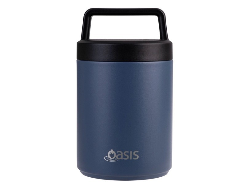 Oasis 480ml Stainless Steel Vacuum Food Flask with Spoon
