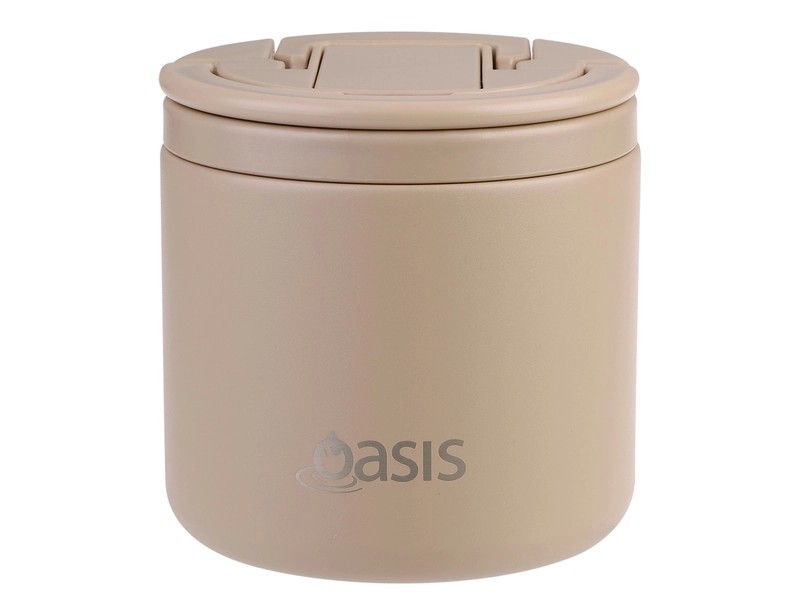 Oasis 500ml Stainless Steel Vacuum Food Flask with Spork