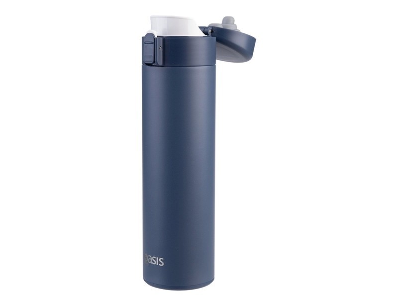 Oasis 480ml Flip-Top Stainless Steel Insulated Flask
