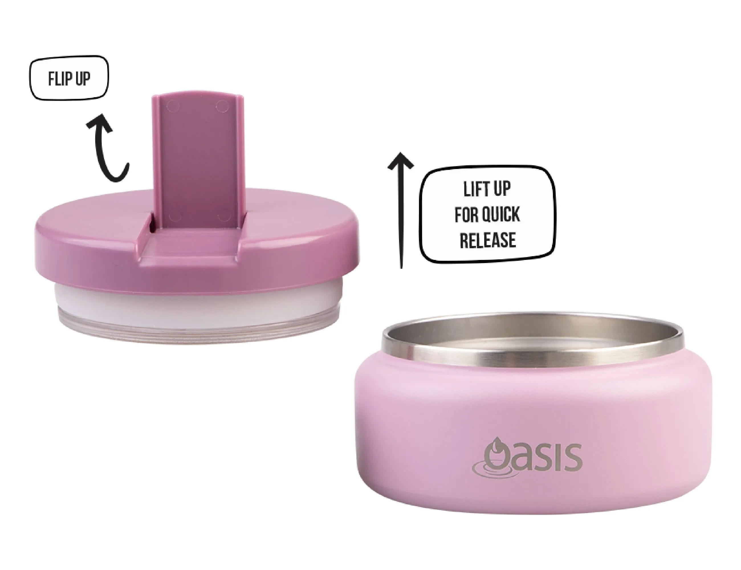 Oasis 230ml Quick Release Insulated Food Flask