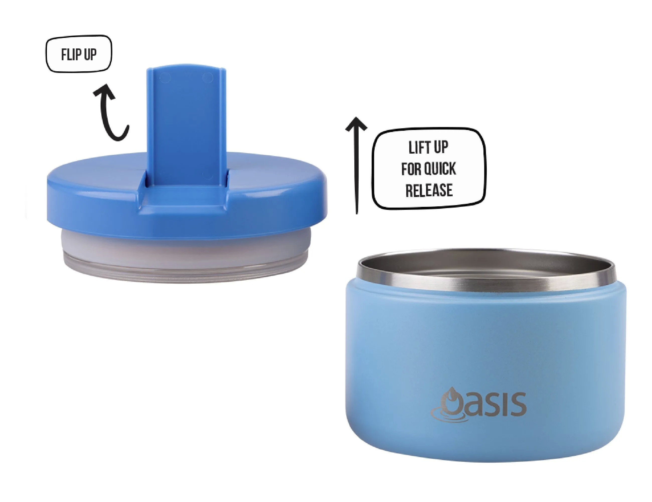 Oasis 300ml Quick Release Insulated Food Flask