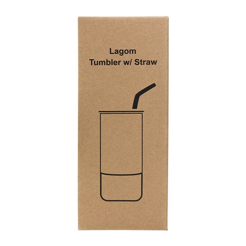 Lagom 470ml Stainless Steel Tumbler with SS Straw