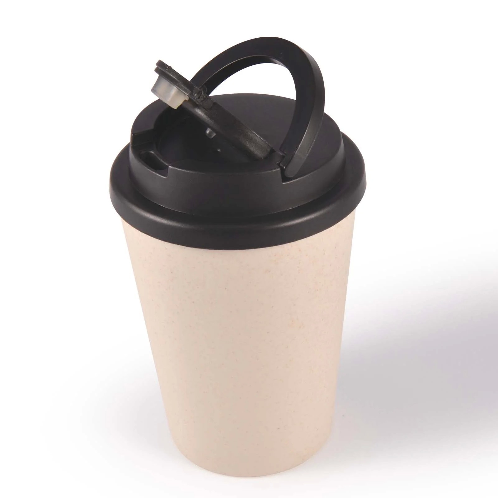 Aroma Eco 350ml Handle Lid Polypropylene Coffee Cup