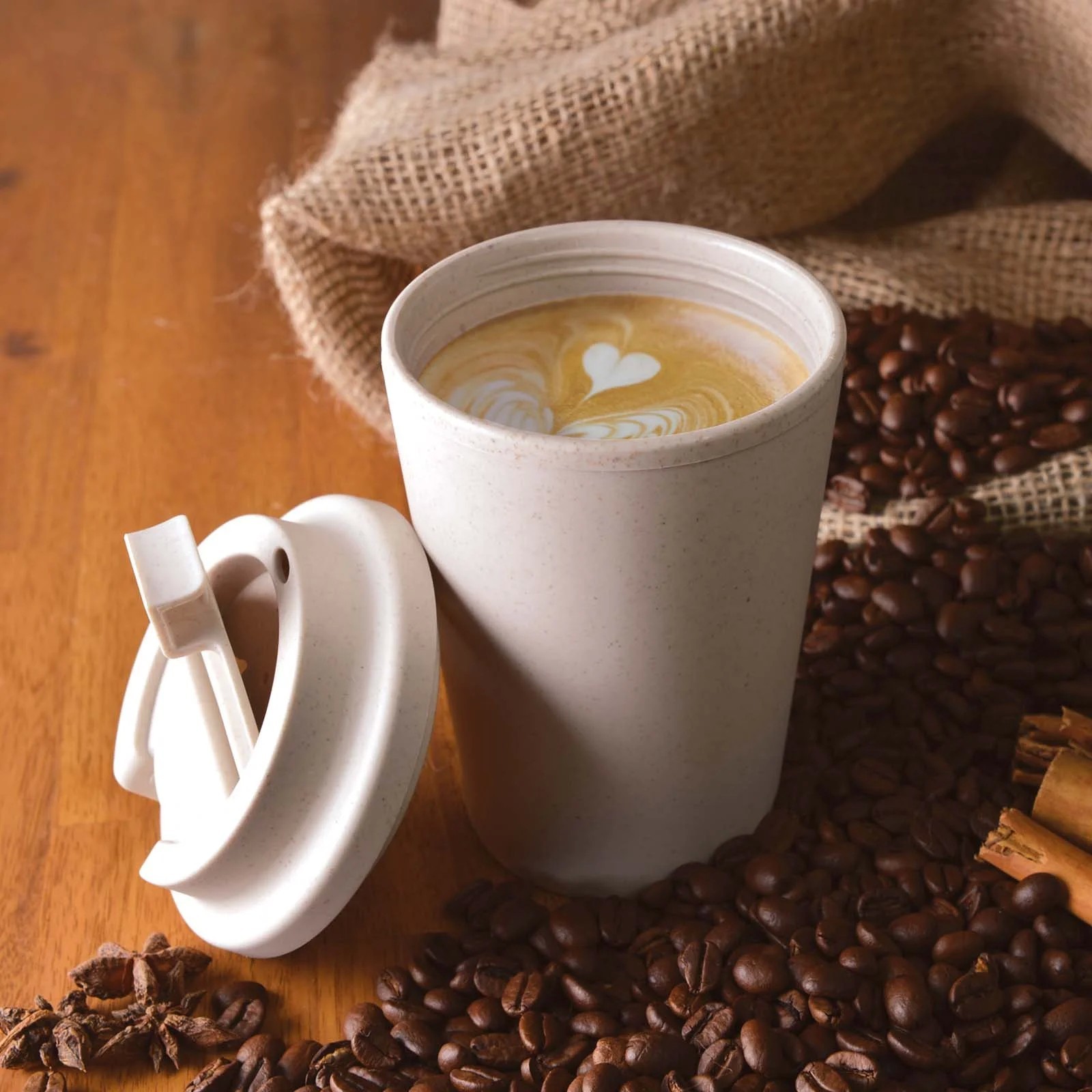 Aroma Eco 350ml Eco Comfort Lid Polypropylene Coffee Cup