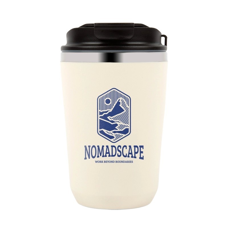 Heron 400ml Polypropylene Double Wall Coffee Cup