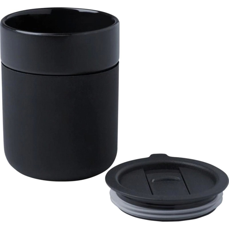 Java 330ml Ceramic Tumbler with Silicone Wrap