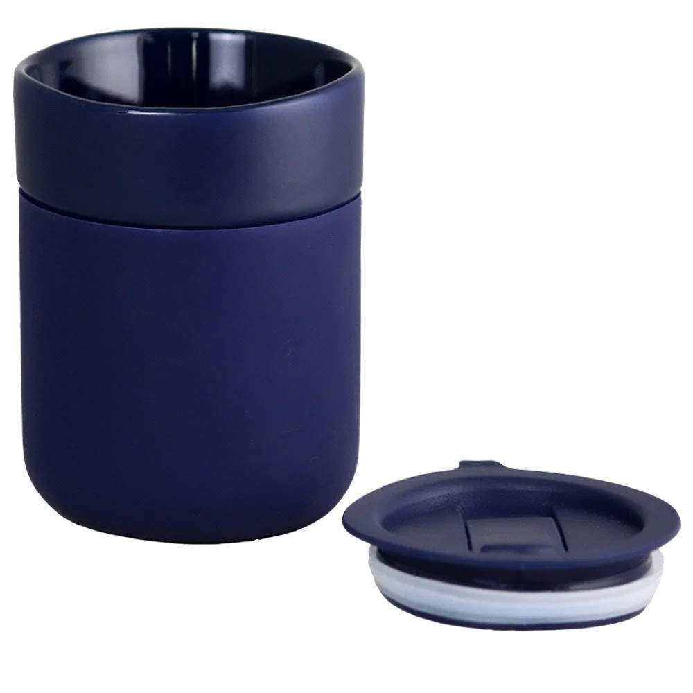 Java 330ml Ceramic Tumbler with Silicone Wrap