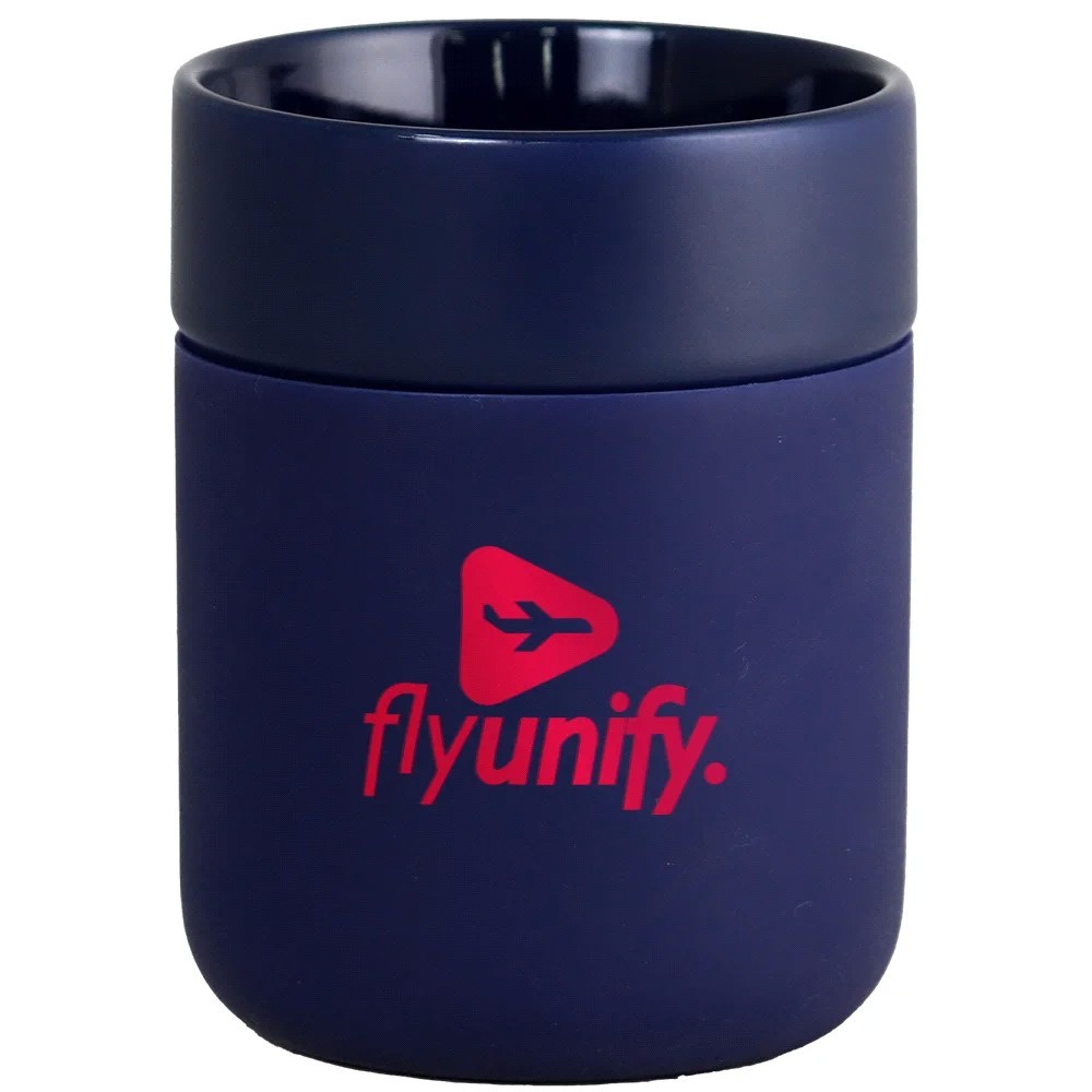 Java 330ml Ceramic Tumbler with Silicone Wrap