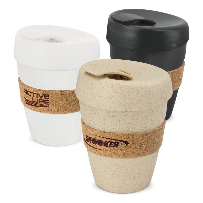 Express 350ml Polypropylene Coffee Cup with Cork Band