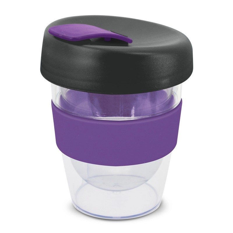 Express Leviosa 230ml Plastic Coffee Cup with Silicone Band