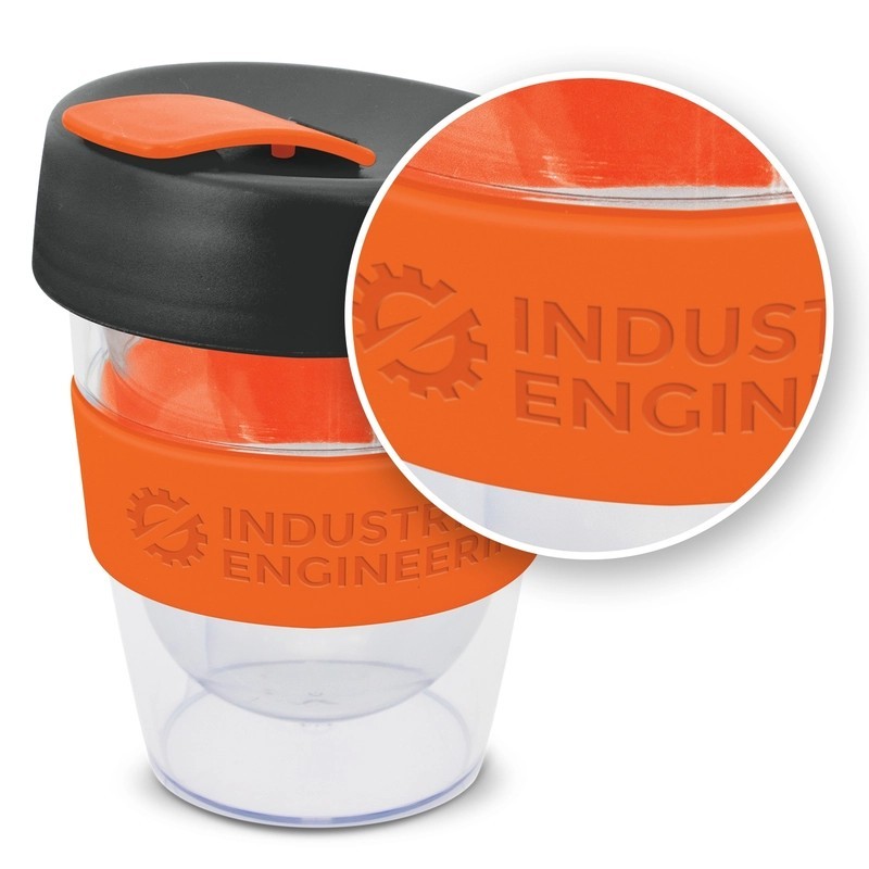 Express Leviosa 230ml Plastic Coffee Cup with Silicone Band