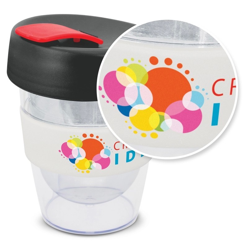Express Leviosa 230ml Plastic Coffee Cup with Silicone Band