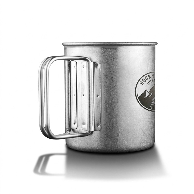 Bush Imitation Titanium 300ml Stainless Steel Coffee Cup