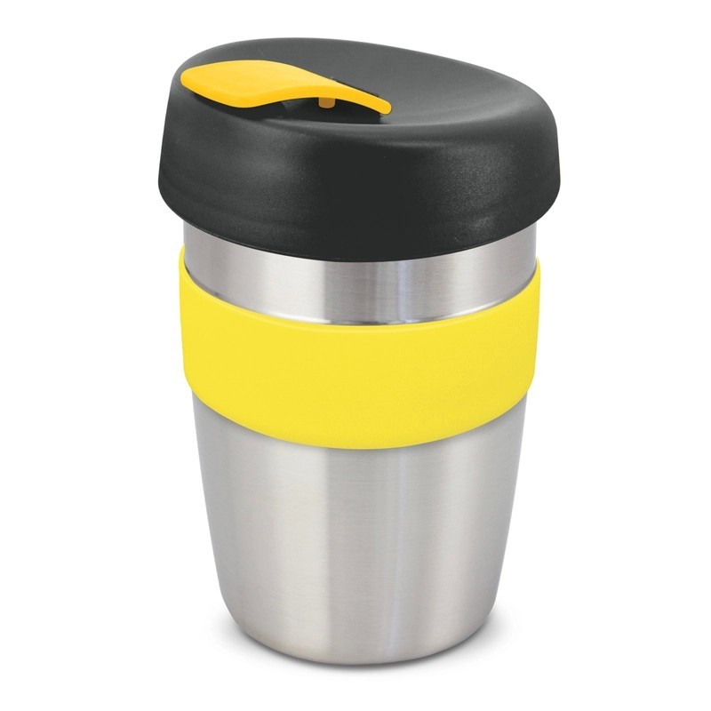 Express Elite 350ml Stainless Steel Coffee Cup with Silicone Band