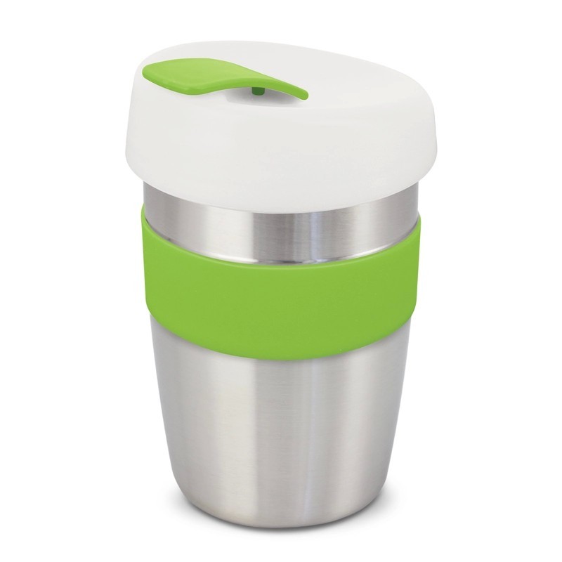 Express Elite 350ml Stainless Steel Coffee Cup with Silicone Band