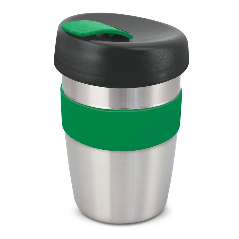 Express Elite 350ml Stainless Steel Coffee Cup with Silicone Band