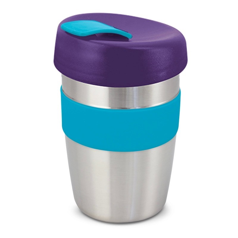 Express Elite 350ml Stainless Steel Coffee Cup with Silicone Band