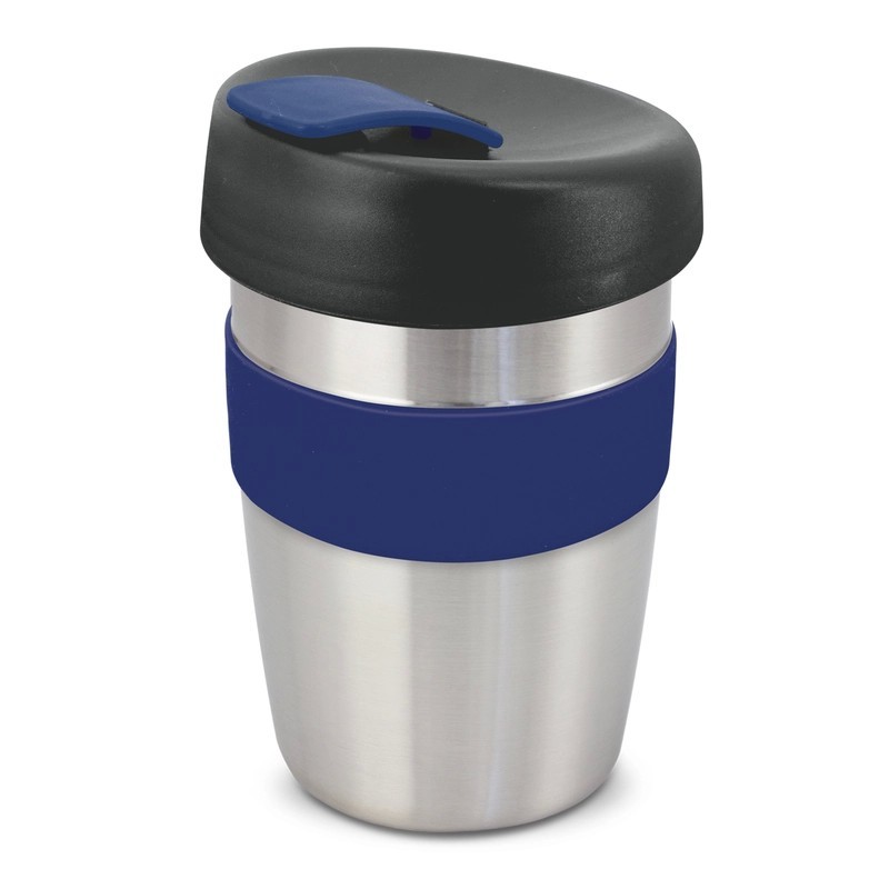 Express Elite 350ml Stainless Steel Coffee Cup with Silicone Band