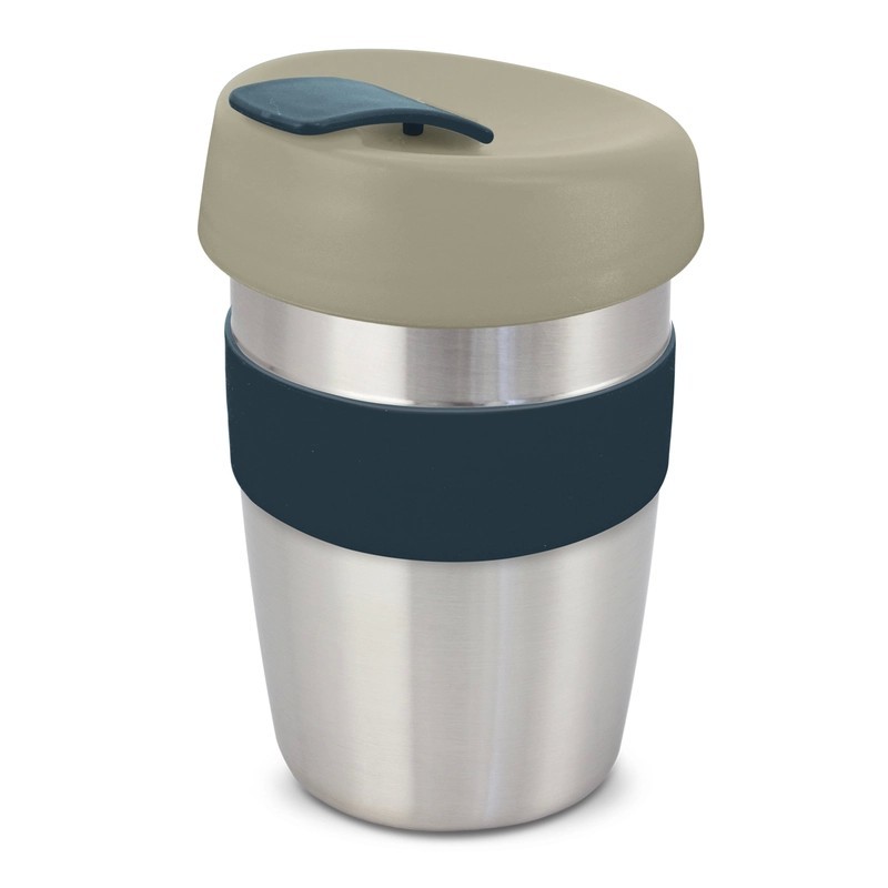 Express Elite 350ml Stainless Steel Coffee Cup with Silicone Band