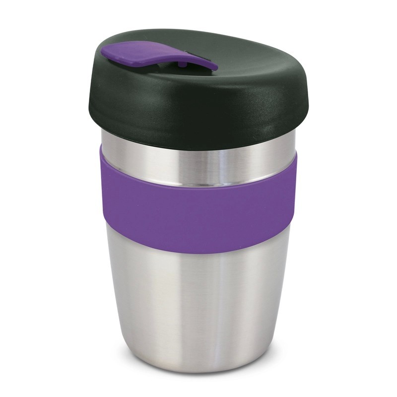 Express Elite 350ml Stainless Steel Coffee Cup with Silicone Band