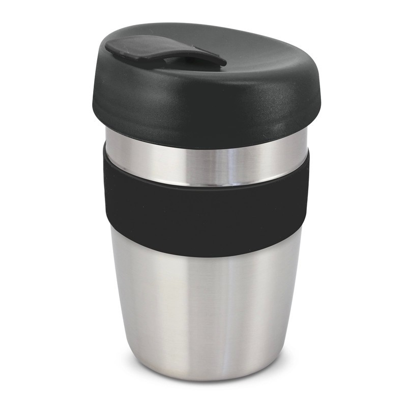 Express Elite 350ml Stainless Steel Coffee Cup with Silicone Band