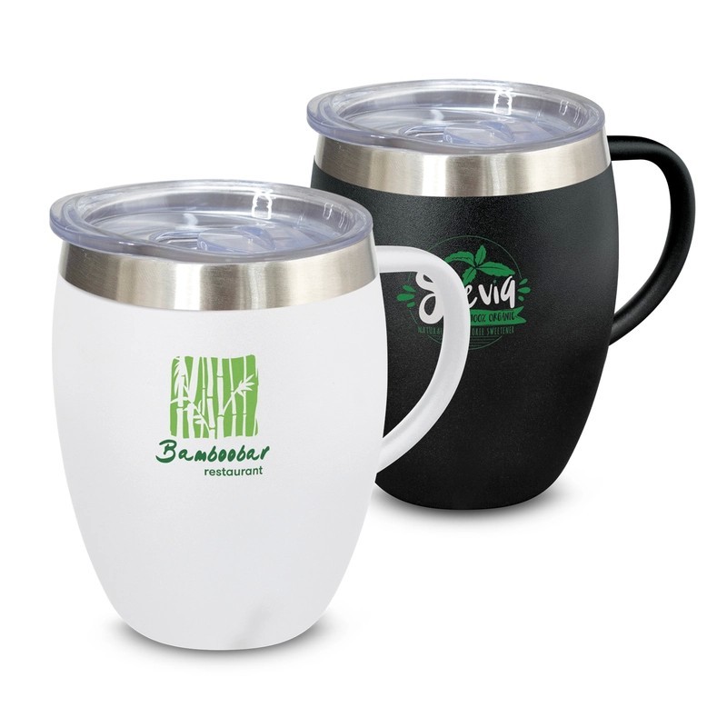 Verona 300ml Stainless Steel Vacuum Coffee Cup with Handle