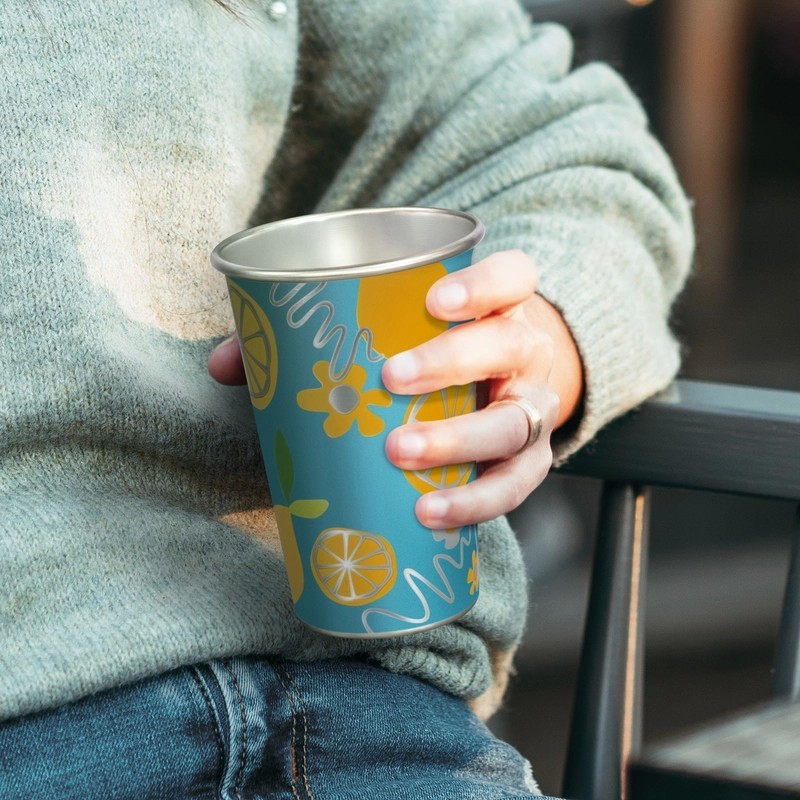 Burano Colour Changing 400ml Aluminium Coffee Cup