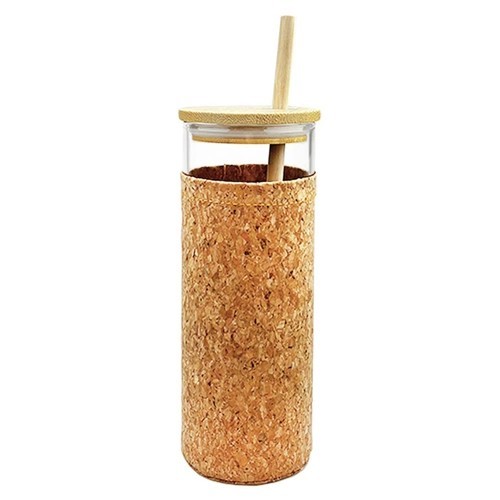 Eidy 480ml Bamboo Lid Glass Bottle