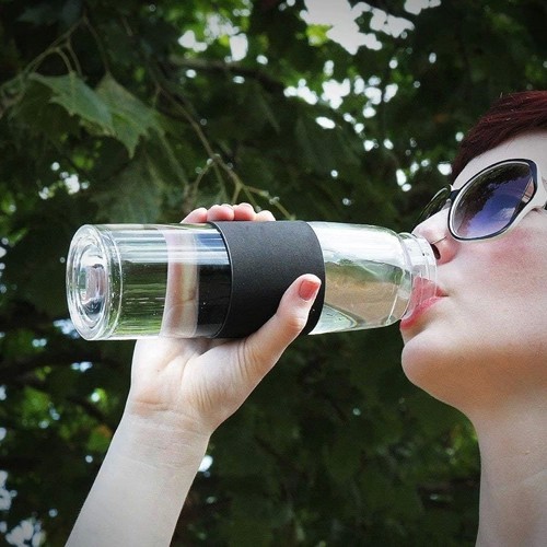 Evoke 400ml Glass Drink Bottle