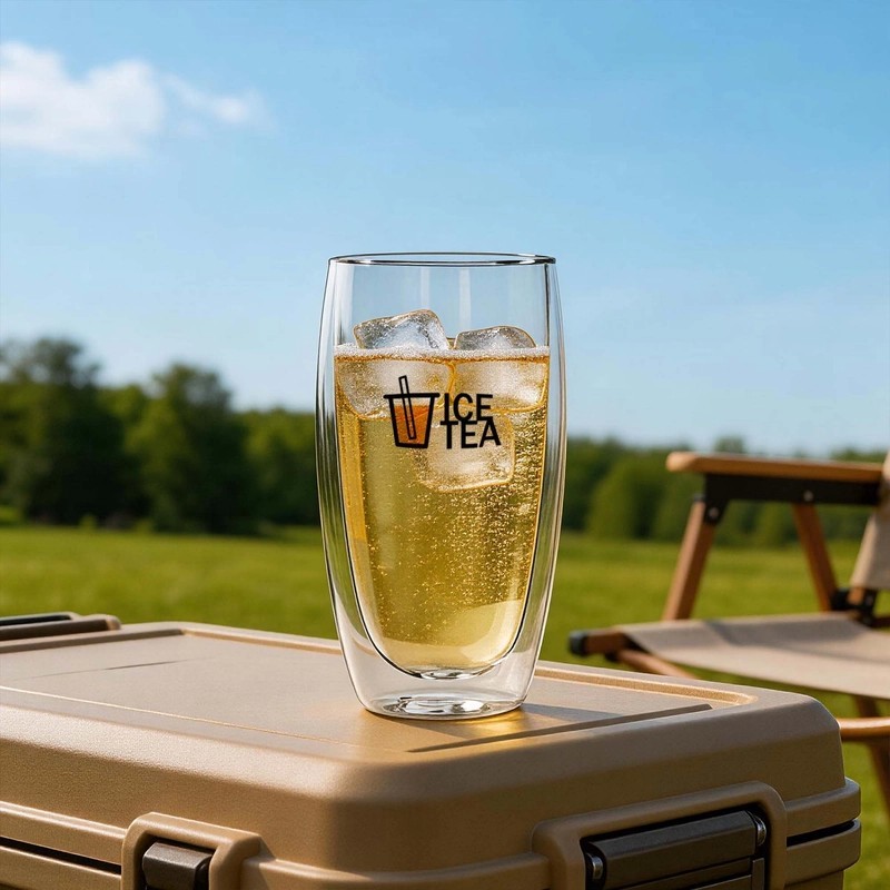Kiti 450ml Double Wall Glass