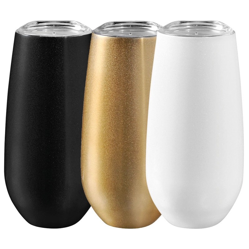 Rosa 170ml Stainless Steel Vacuum Champagne Flute