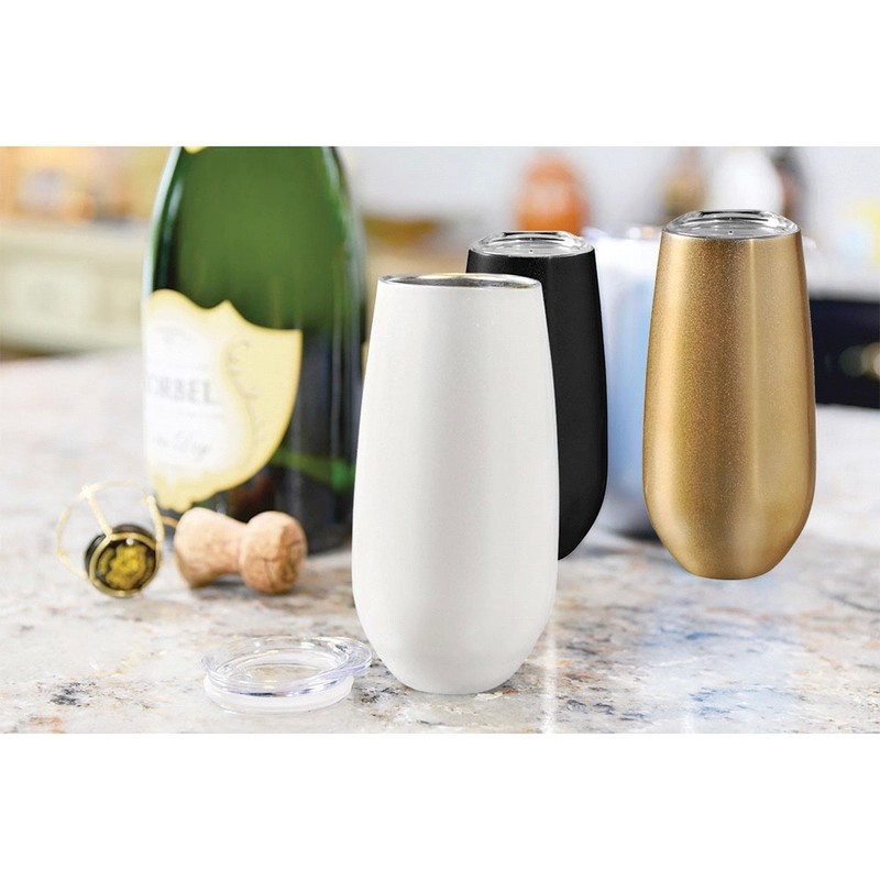 Rosa 170ml Stainless Steel Vacuum Champagne Flute