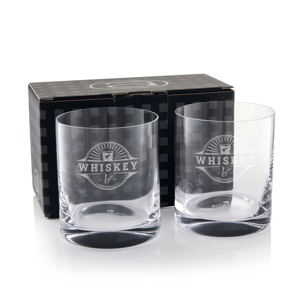 Ariston 390ml Whisky Glass Twin Pack