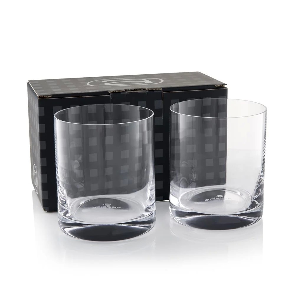 Ariston 390ml Whisky Glass Twin Pack