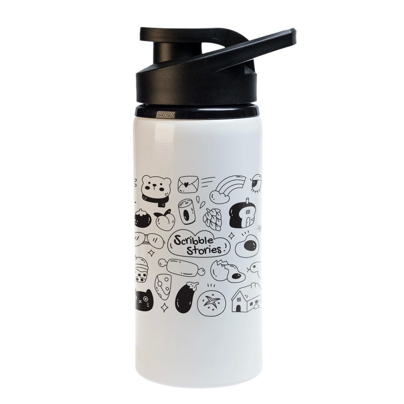 Amore Junior 500ml Free Flow Lid Aluminium Drink Bottle