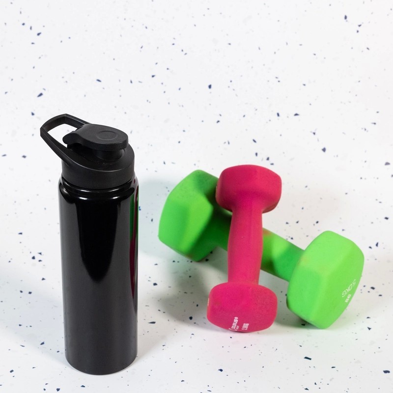 Amore 750ml Free Flow Lid Aluminium Drink Bottle