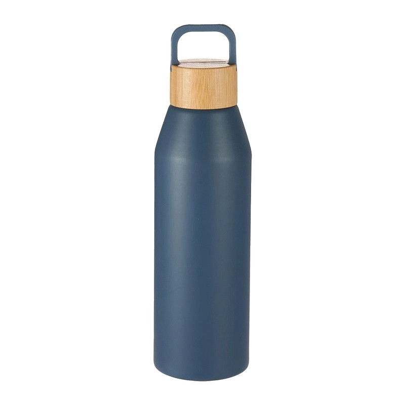 Aspen Recycled 1L Aluminium Drink Bottle with Bamboo Lid 1L