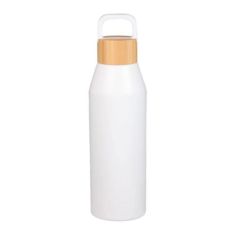Aspen Recycled 1L Aluminium Drink Bottle with Bamboo Lid 1L
